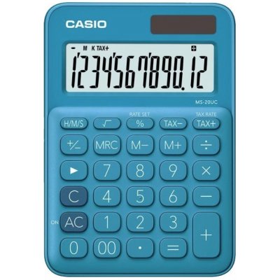 Casio Kalkulačka Casio MS 20 UC RD, modrá – Zboží Mobilmania