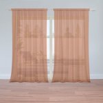 Sablio Záclony Cihlově oranžová: 2ks 150x250cm – Hledejceny.cz