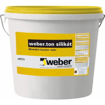 Weber weber.ton silikát Silikátová fasádní barva 25 kg – Zboží Mobilmania
