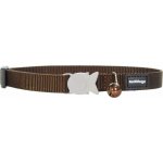 Red Dingo obojek pro kočky Brown 12 mm – Zboží Dáma