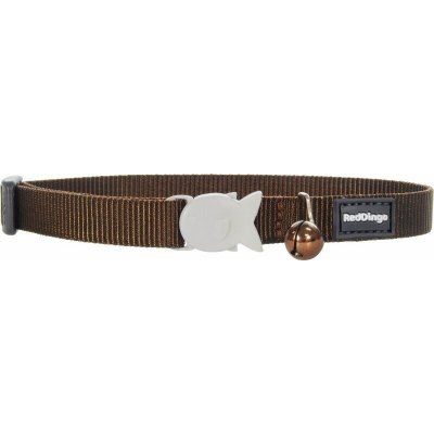 Red Dingo obojek pro kočky Brown 12 mm – Zboží Dáma