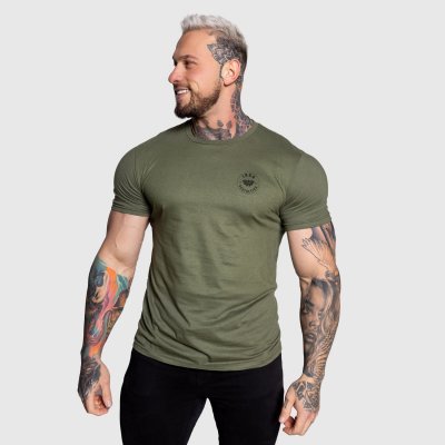 Aesthetics pánské sportovní tričko Iron Circle vojenská zelená – Zboží Mobilmania