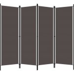 vidaXL 4dílný pokojový dělič antracit 200 x 180 cm – Zboží Dáma