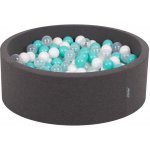Divio suchý bazén 90x30 cm tmavě sivý + 300 míčků – Sleviste.cz
