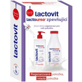 Lactovit Lactourea zpevňující tělové mléko pro velmi suchou pokožku 400 ml + zpevňující sprchový gel pro velmi suchou pokožku 500 ml