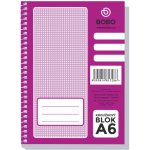 Bobo Kroužkový blok A6 boční spirála linka 50 listů – Zboží Dáma