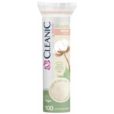 Cleanic Naturals Virgin vatové kosmetické tampony 100 ks