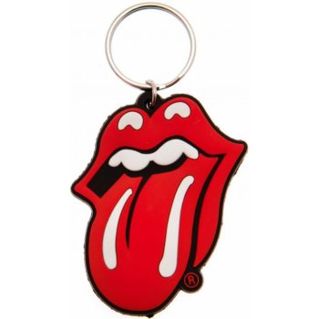 Curepink přívěsek na klíče Pryžová Rolling Stones Jazyk RK38096