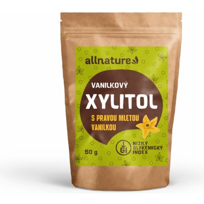 Allnature Xylitol s mletou vanilkou 50 g – Zboží Mobilmania