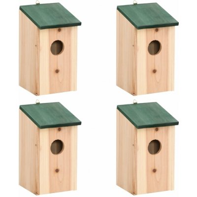 Zahrada-XL Ptačí budky 4 ks 12 x 12 x 22 cm dřevěné 41012 – Hledejceny.cz