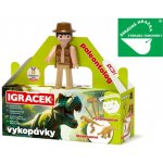EFKO IGRÁČEK Paleontolog figurka dino vykopávky Tyranosaurus a Stegosaurus – Sleviste.cz