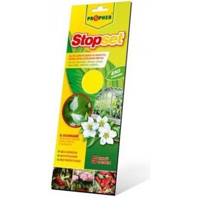 Agrobio Žluté lepové šipky Stopset 14x5 cm 5 ks