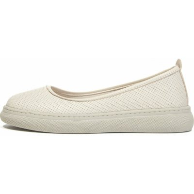 Looke dámské baleríny LEONIE krémová – Zboží Dáma