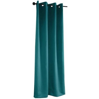 Mybesthome Sierra Blackout Zatemňovací závěs s kroužky, 135 × 250 cm, tyrkysový, 1 ks – Hledejceny.cz