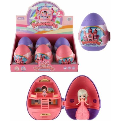 Princezna ve vajíčku plast 11cm s doplňky 2 barvy 6ks v boxu – Sleviste.cz