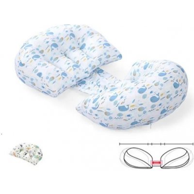 Mothercare Těhotenský podpůrný polštář bílá velryba – Zboží Dáma
