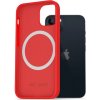 Pouzdro a kryt na mobilní telefon Apple AlzaGuard Silicone Case Compatible with Magsafe iPhone 13 červené