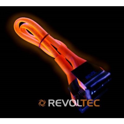 Revoltec IDE Cable rounded (UDMA 133),UV-Aktiv Orange, 90cm – Zboží Živě