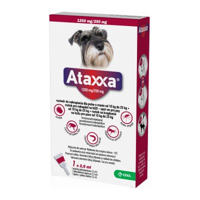 Ataxxa pro psy 10-25kg spot-on 1x2.5ml – Hledejceny.cz