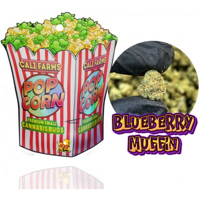 Califarms CBD květy Blueberry Muffin 12,86% CBD 0,06% THC 10 g – Zboží Dáma