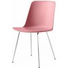 Jídelní židle &Tradition Rely HW6 chrom / soft pink