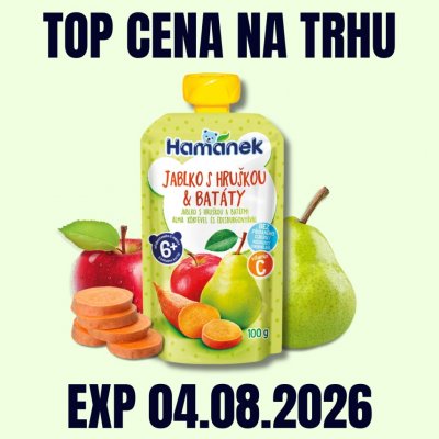 Hamánek kapsička Jablko s hruškou a batáty 100 g – Zboží Mobilmania