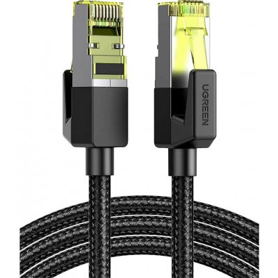 Ugreen NW150 Cat 7 F/FTP Braid Ethernet RJ45, 3m, černý