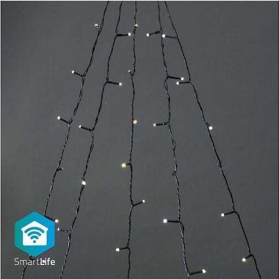 SmartLife Nedis LED Wi-Fi Teplá až studená bílá 200 LED 5 x 4 m Android IOS WIFILXT12W200 – Hledejceny.cz
