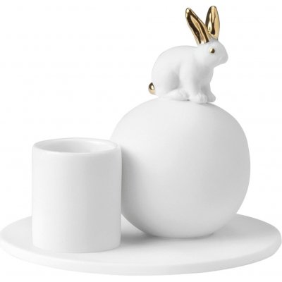 räder Porcelánový svícen Trevoly Rabbit, bílá barva, porcelán – Sleviste.cz
