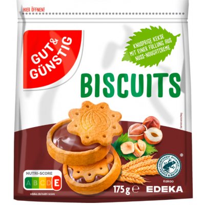 G&G Biscuits křupavé sušenky s nugátovou náplní 175 g – Zbozi.Blesk.cz