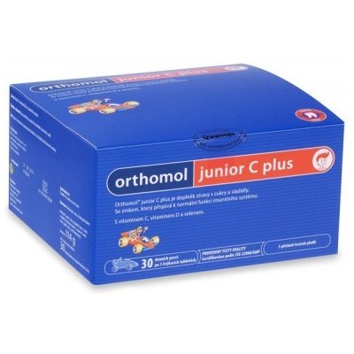 ORTHOMOL Junior C plus lesní plody 90 žvýkacích tablet