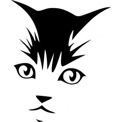 Merci-shop. Samolepka na zeď - Číča 20 x 24 cm – Hledejceny.cz