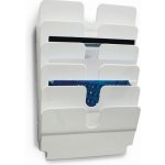 DURABLE Zásobník na prospekty FLEXIPLUS 6 A4 na šířku bílý – Zboží Dáma