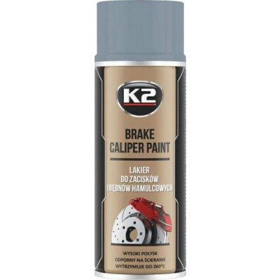 K2 BRAKE CALIPER PAINT 400 ml STŘÍBRNÁ - barva na brzdové třmeny a bubny | Zboží Auto