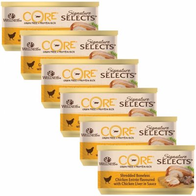 Wellness Core Signature Selects Chicken & Chicken Liver 6 x 79 g