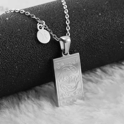 Mabell Dámský náhrdelník z chirurgické oceli CZ2214239-BARC45 – Zboží Dáma