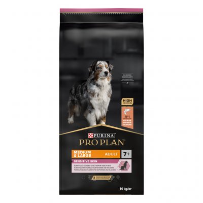 Purina Pro Plan Medium & Large Adult 7+ Sensitive Skin losos 2 x 14 kg – Zboží Mobilmania