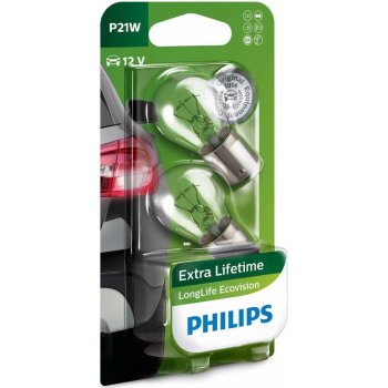 Philips LongLife EcoVision 12498LLECOB2 P21W BA15s 12V 21W