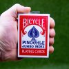 Karetní hry Bicycle Pinochle Jumbo index sběratelské hrací karty Červená