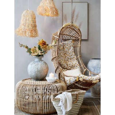Chic Antique Swinging Přírodní ratanové houpací křeslo – Zboží Dáma