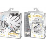 4sleep povlečení Zebra na mráčku šedá 100 x 135 cm 40 x 60 cm – Zboží Dáma