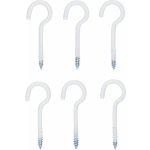 Háčky šroubovací, 60 mm, oplastované, 6 ks - BGS 88181 – Sleviste.cz