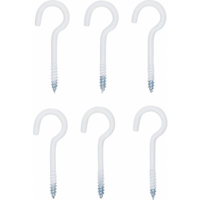 Háčky šroubovací, 60 mm, oplastované, 6 ks - BGS 88181 – Sleviste.cz