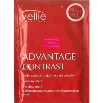 Vellie Advantage Contrast růžová/červená barevný melír na vlasy 15 g