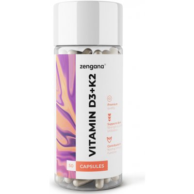 Zengana Vitamin D3+K2 50 kapslí – Hledejceny.cz