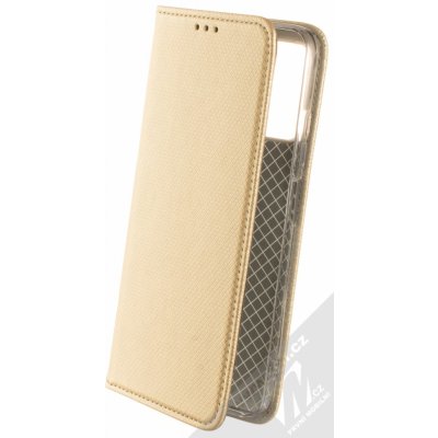 Pouzdro 1Mcz Magnet Book Xiaomi Redmi Note 10 5G Poco M3 Pro zlaté