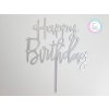 LKstore Zápich Happy Birthday stříbrný malý