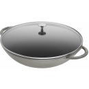 Staub wok se skleněnou poklicí 37cm