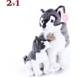 Rappa vlk s mládětem sedící 27 cm – Zboží Dáma