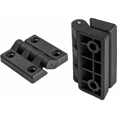 Onpira Černý dveřní pant 65x65 mm, Polyamid – Zbozi.Blesk.cz